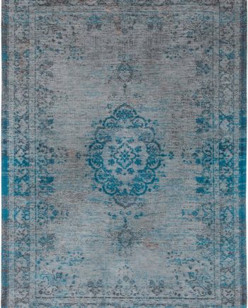 tapis Louis De Poortere LX8255 Fading World Medaillon Grey Turquoise