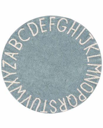 Lorena Canals Round ABC Vintage Blue Natural C ABC VBN 1