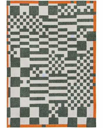 Louis De Poortere tapis Craft Chess 9339 Deep Green