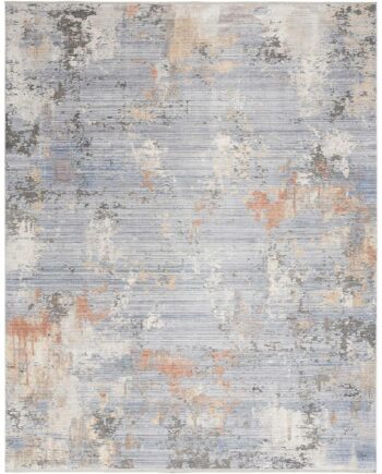 Nourison tapis Abstract Hues ABH01 GRYBL GREY BLUE 5X8 099446906021