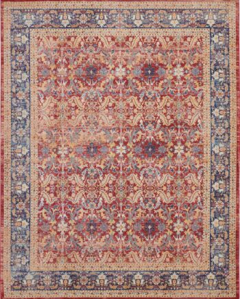Nourison tapis Ankara Global ANR02 RED 9x12 099446456502 flat