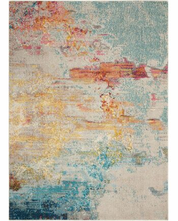 Nourison tapis Celestial CES02 SEALF SEALIFE 5x7 099446338174