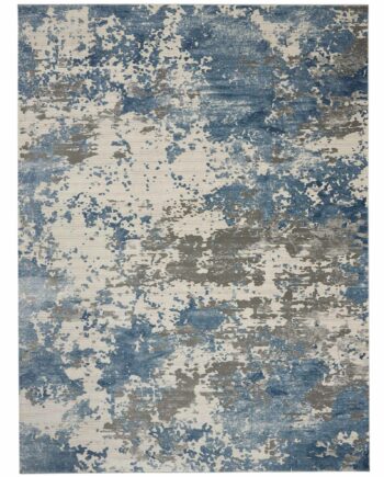 Nourison tapis Rustic Textures RUS08 GRYBL GREY BLUE 8x11 099446496362
