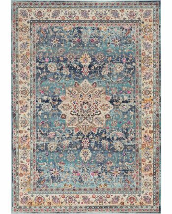 Nourison tapis Vintage Kashan VKA01 BLUE 5x7 099446454997 MAIN