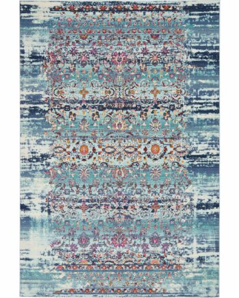 Nourison tapis Vintage Kashan VKA02 BLUE 5x7 099446455345 MAIN