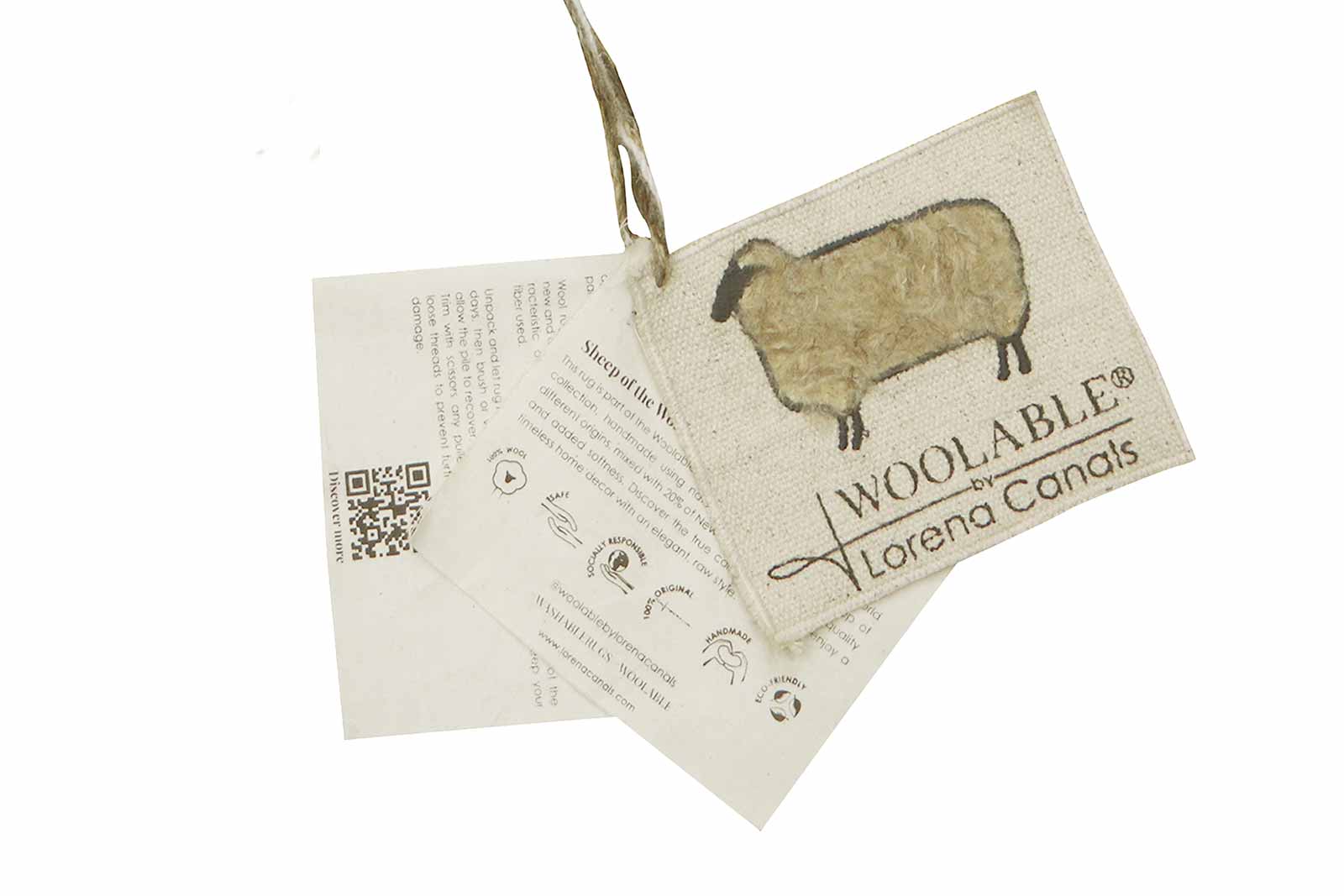 Lorena Canals Woolable tapis Tundra Blended Sheep Beige WO TUN LBG L LB 1