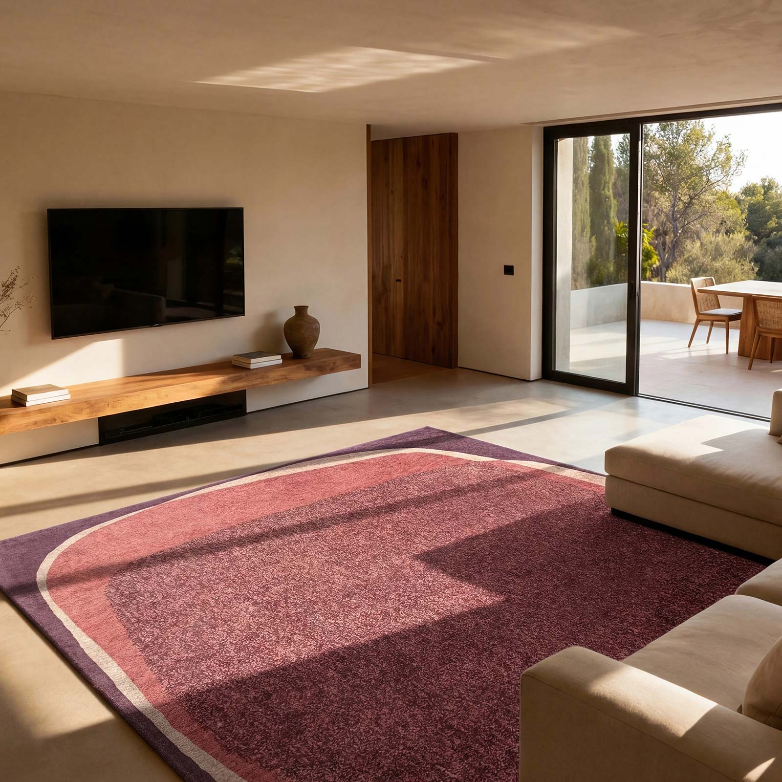 Louis De Poortere tapis Craft 2064 Marble Rosewood interior
