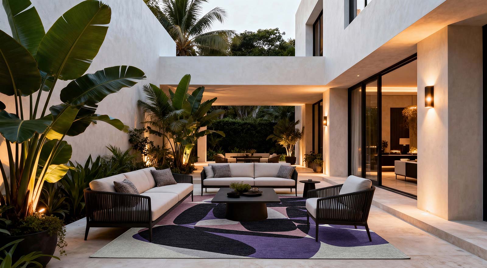 Louis De Poortere tapis Gallery 2086 Stones Eclipse outdoor