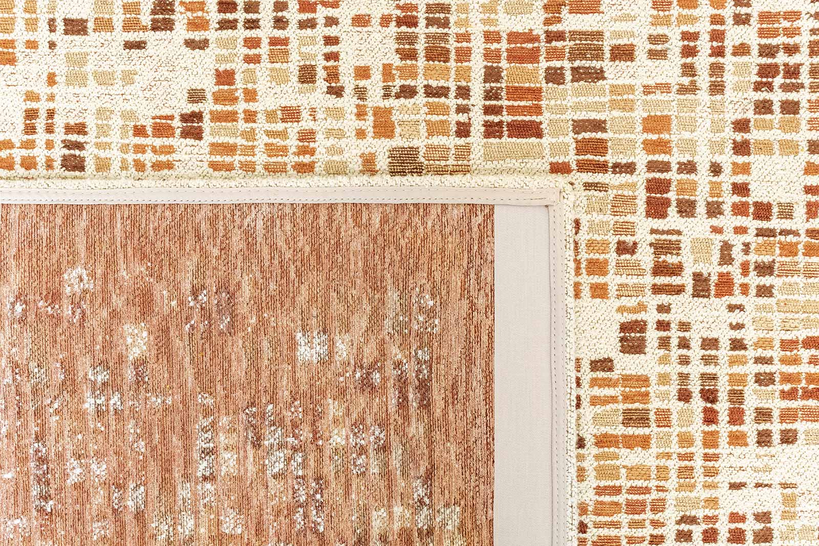 Louis De Poortere tapis Gallery 2098 Cubik Pumpkin back