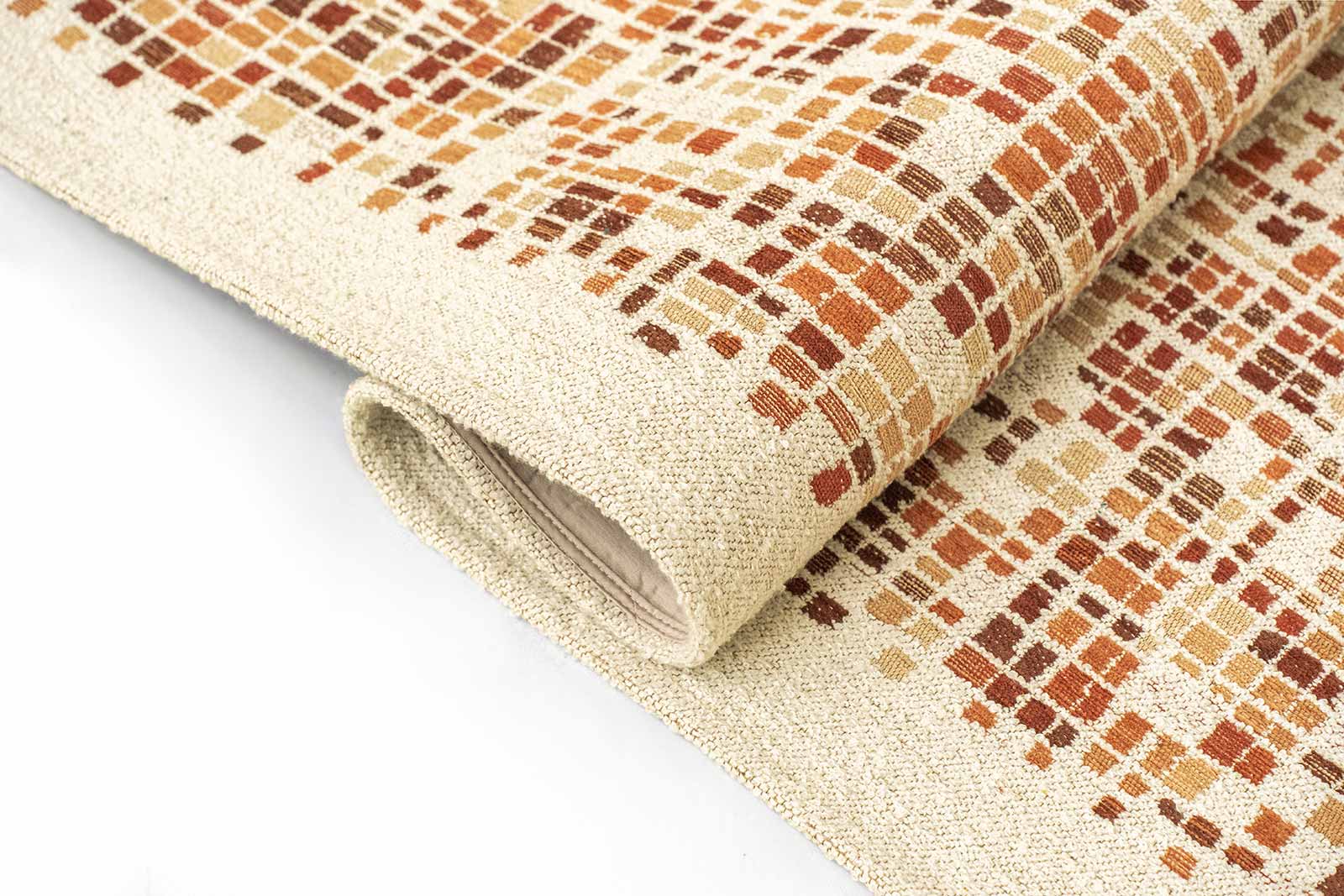 Louis De Poortere tapis Gallery 2098 Cubik Pumpkin fold