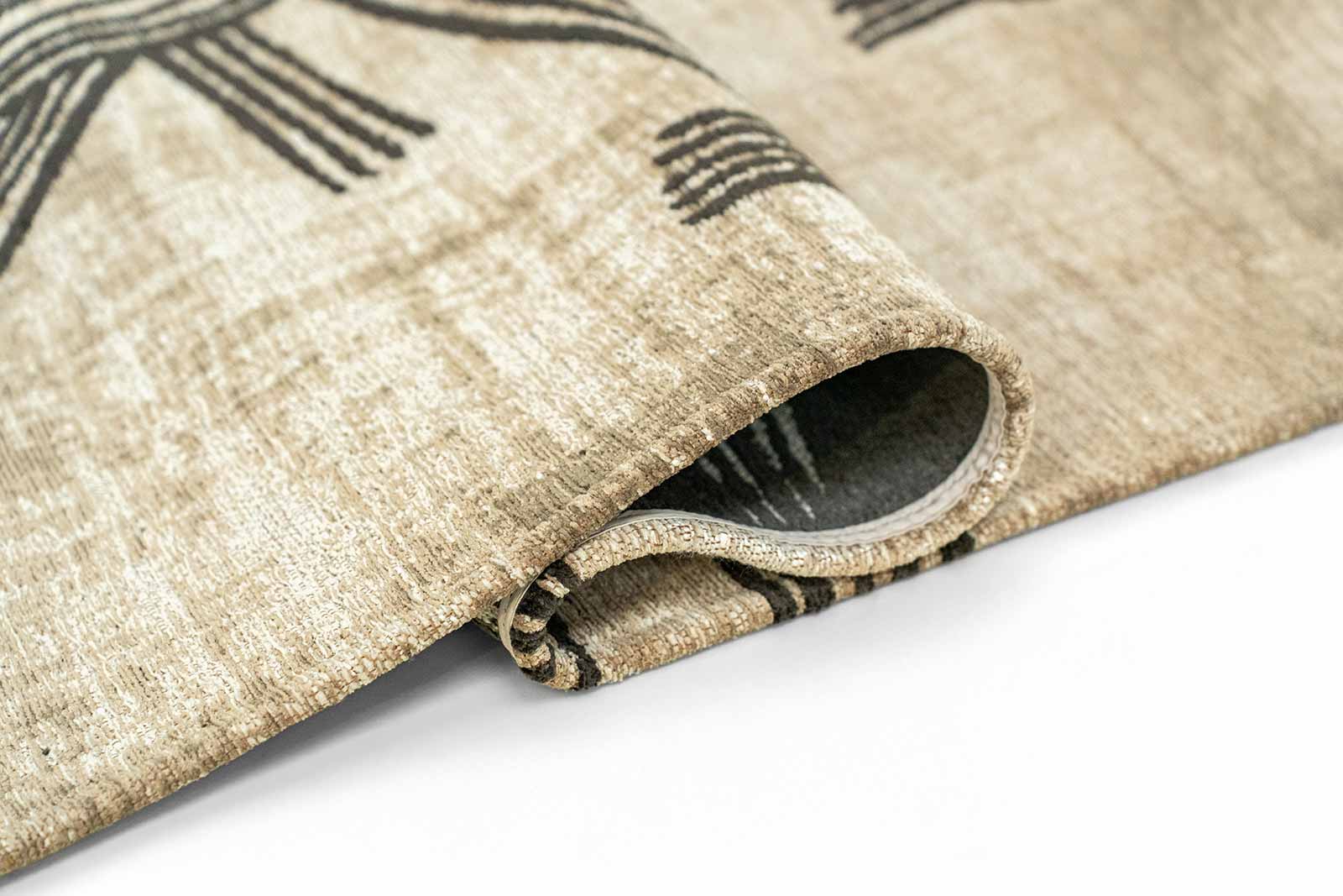 Louis De Poortere tapis Meditation 2067 Kanji Slate fold
