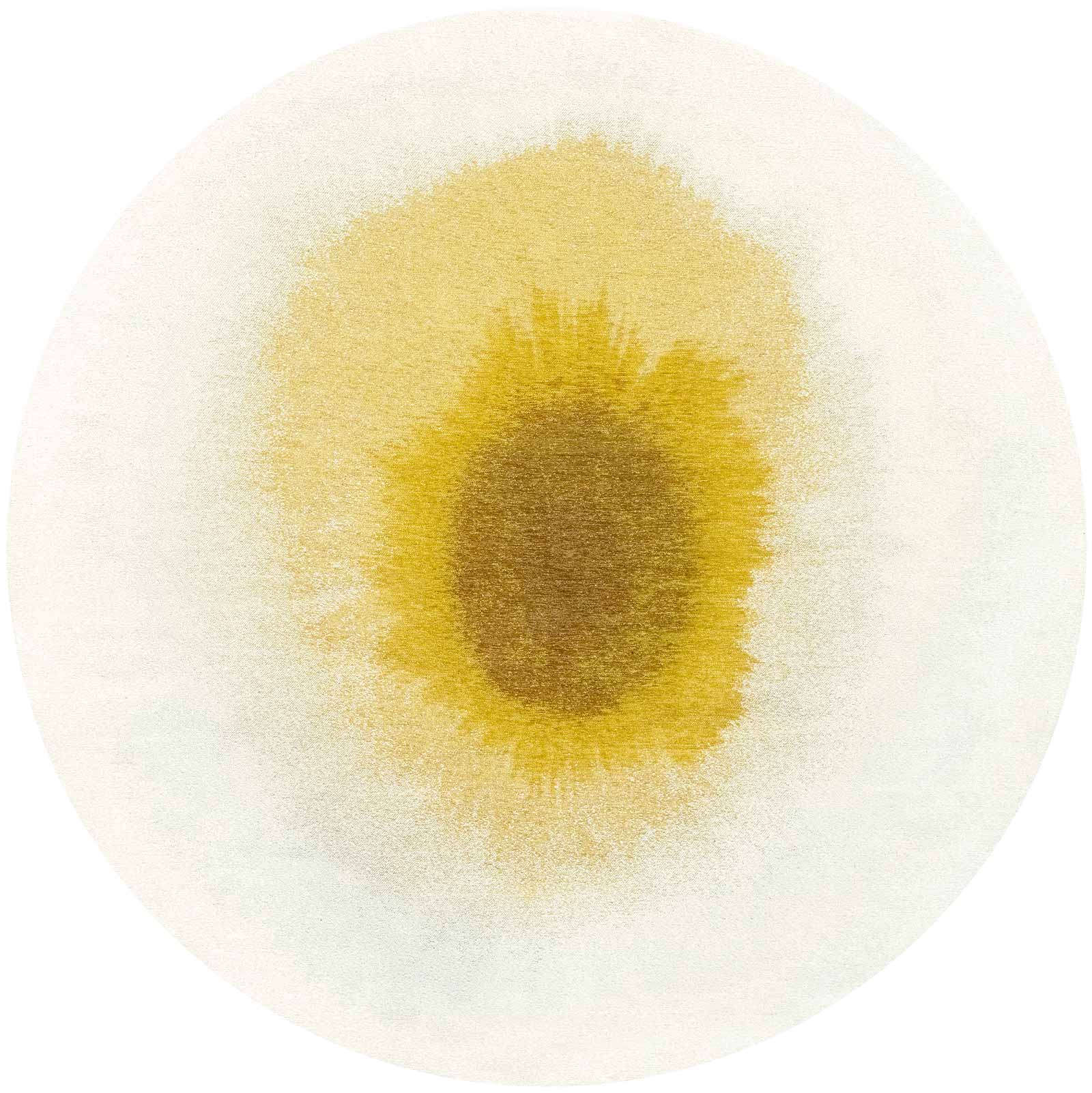 Louis De Poortere tapis Meditation 2100 Drop Gold Moss round