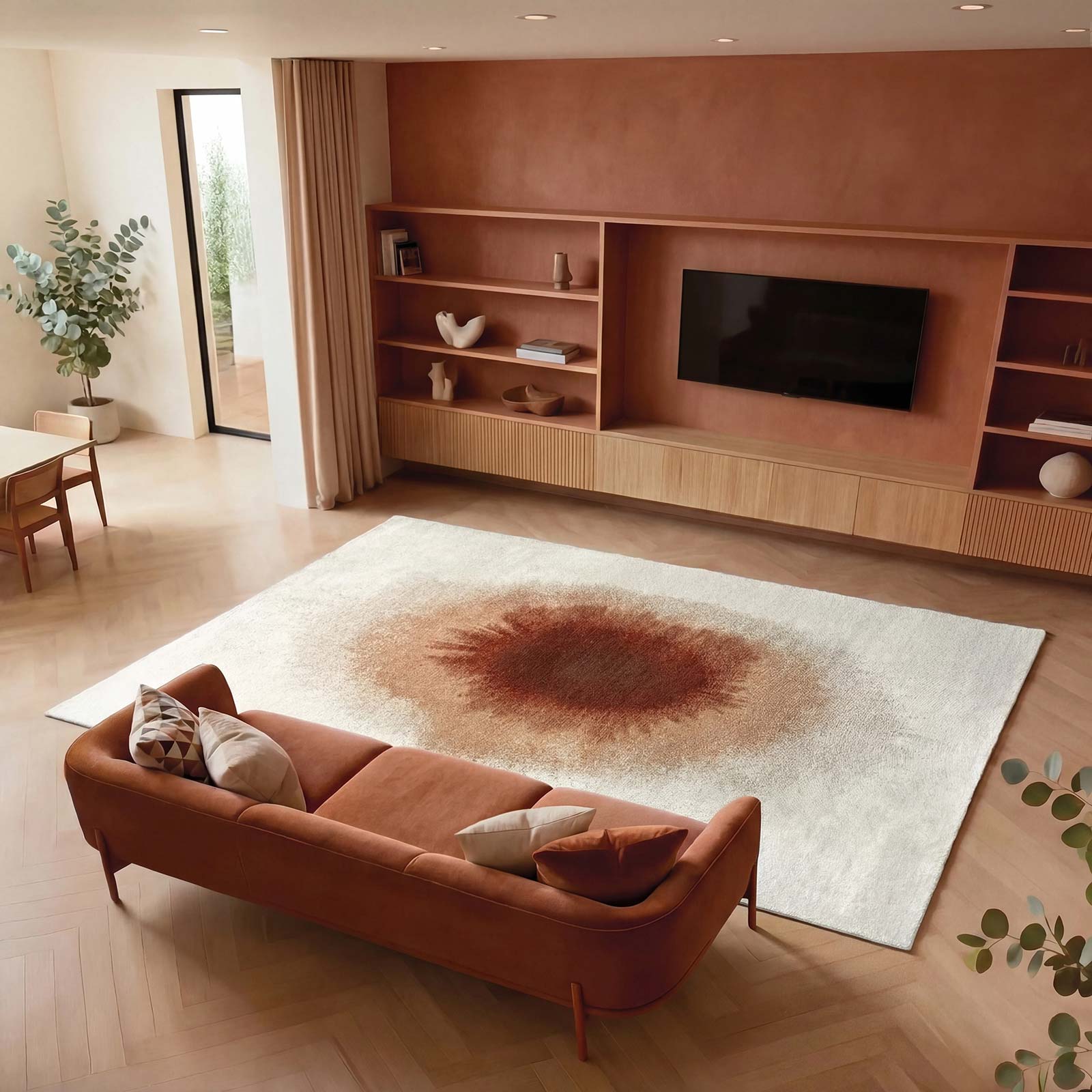 Louis De Poortere tapis Meditation 2106 Drop Indian Snow interior